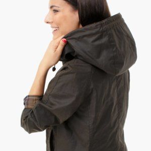 BARBOUR WAXED COTTON HOOD in Olive  for Barbour Wax Jackets British Classic